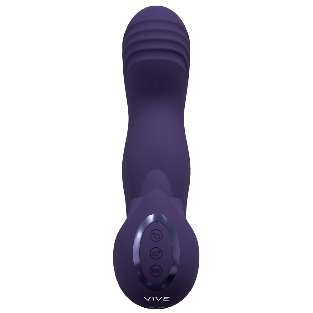 VIVE Yumi - Purple - Purple USB Rechargeable Triple Motor Vibrator-VIVE060PUR