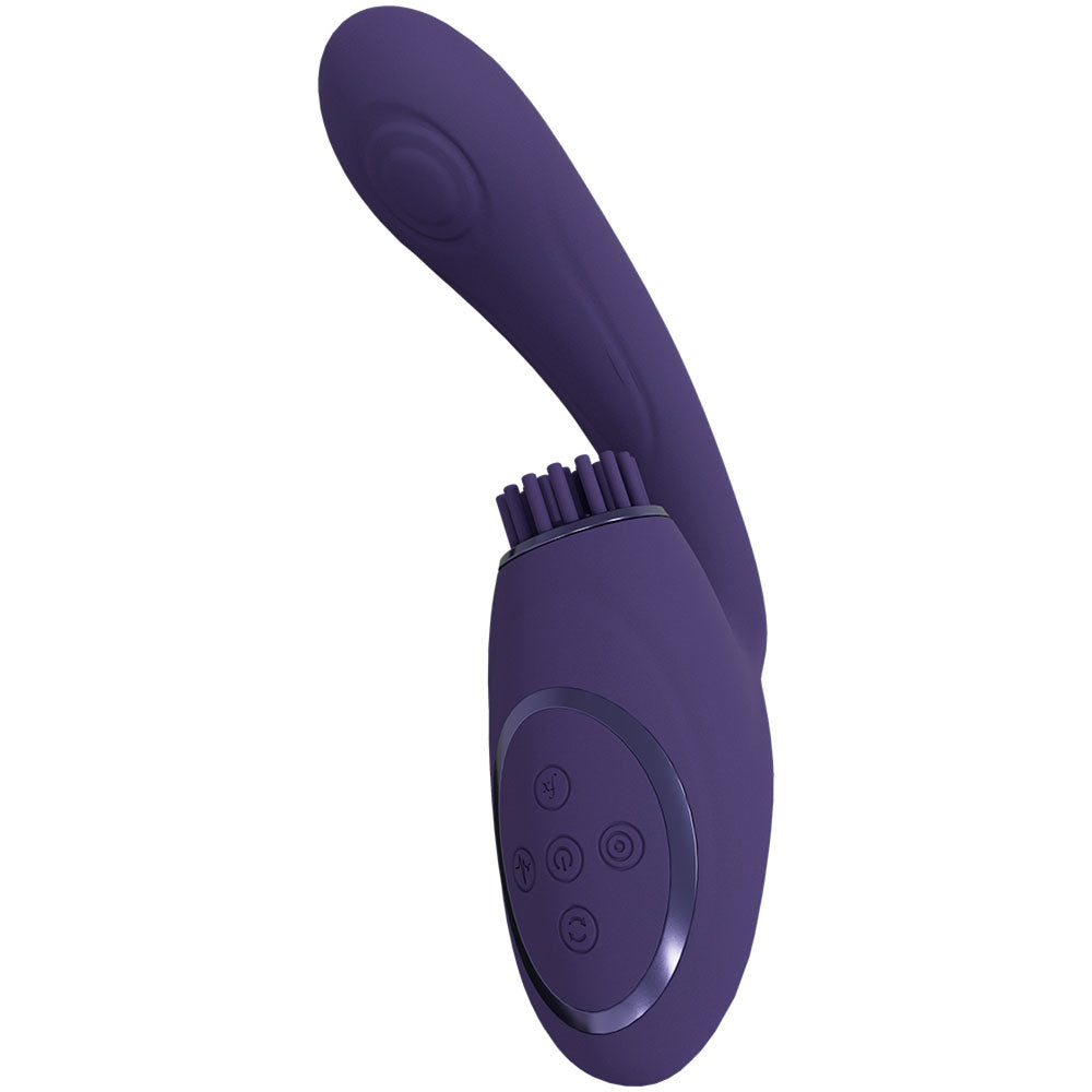 VIVE Gen - Purple - Purple USB Rechargeable Triple Motor Vibrator-VIVE061PUR