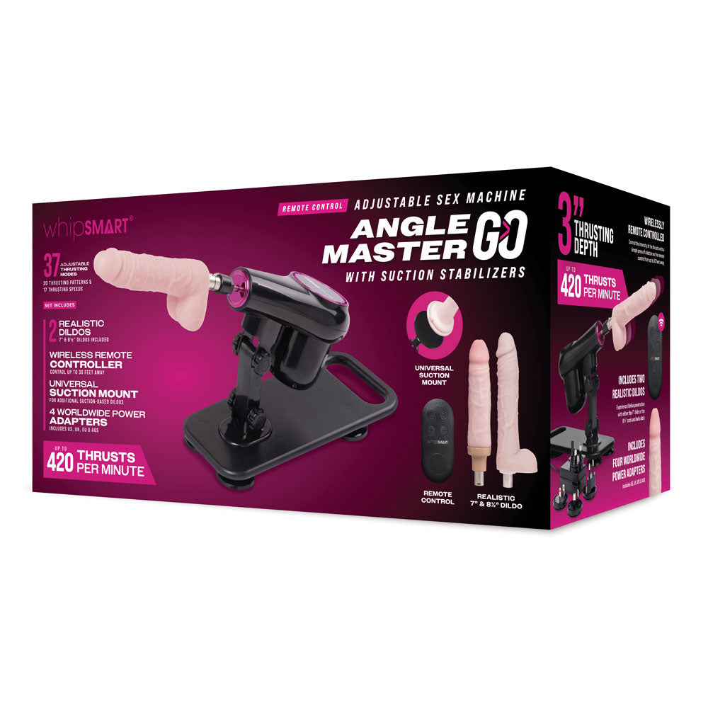 WhipSmart Angle Master Go - Mains Powered Adjustable Sex Machine - WS1074