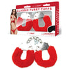 WhipSmart Classic Furry Cuffs - Red-(ws1507)