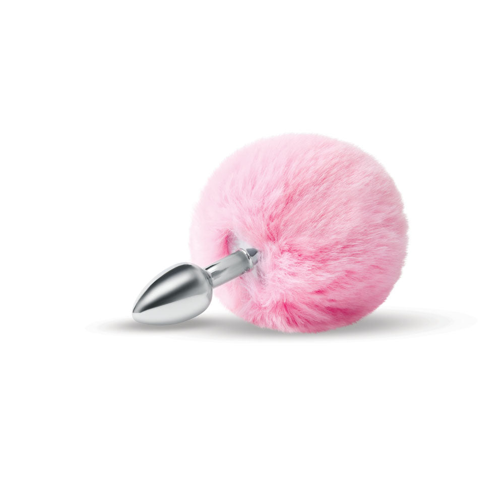 WhipSmart Furry Tales Pink Bunny Tail - Metal 6.3 cm Butt Plug with Pink Bunny Tail-WS3500