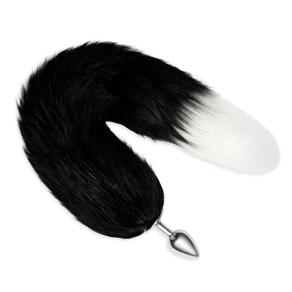 WhipSmart Furry Tales 14 Inch Black Fox Tail-(ws3502)