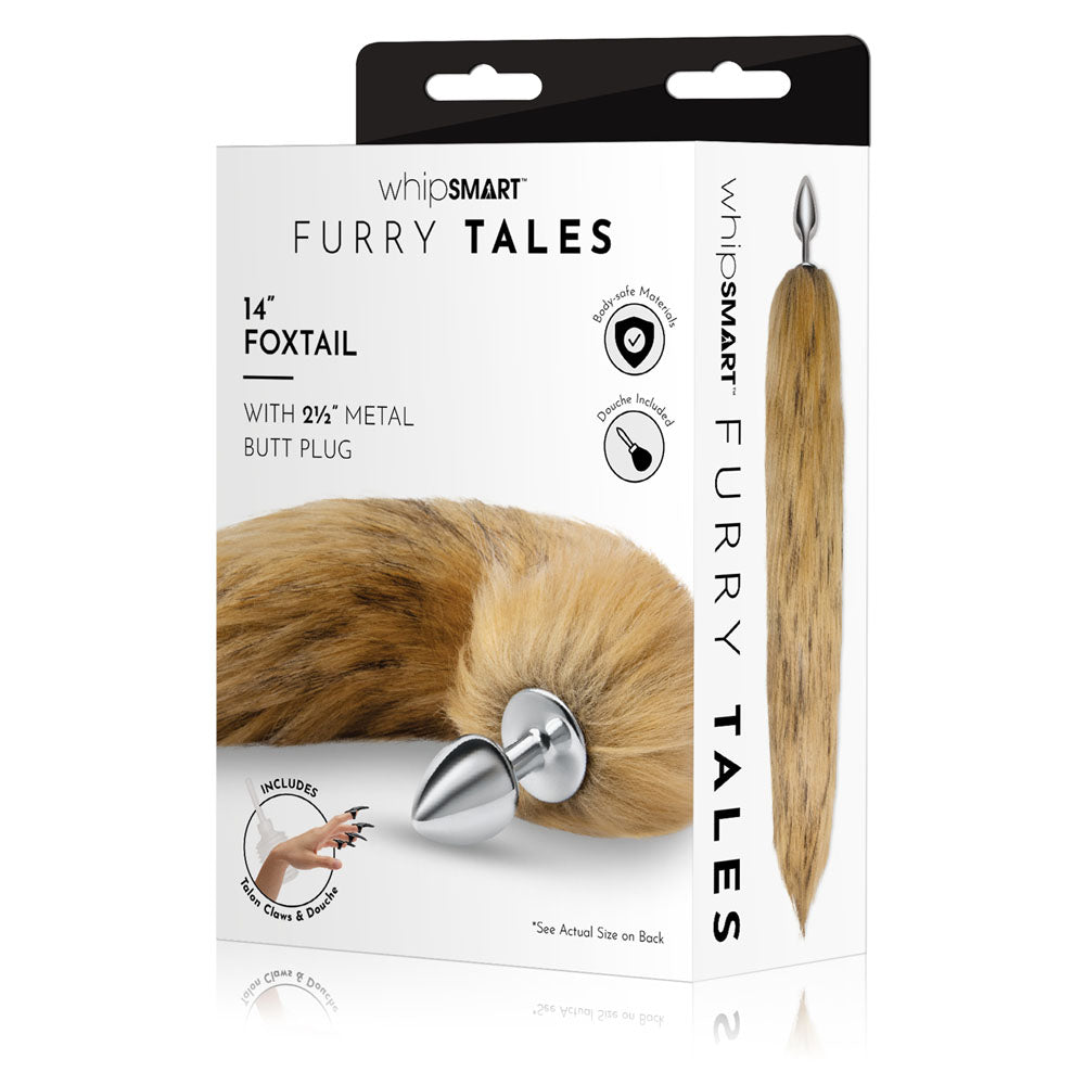 WhipSmart Furry Tales 14 Inch Brown Fox Tail-(ws3503)