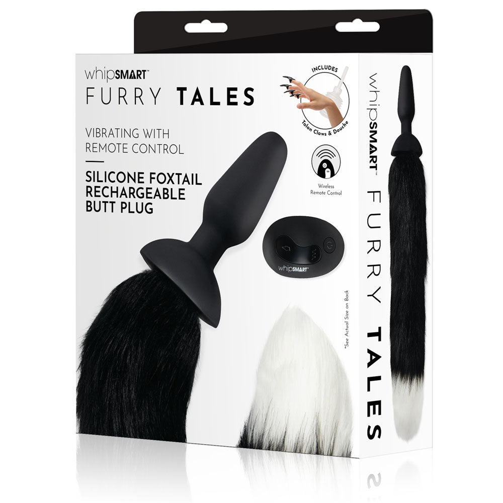 WhipSmart Furry Tales Silicone Foxtail Rechargeable Butt Plug-(ws3505)