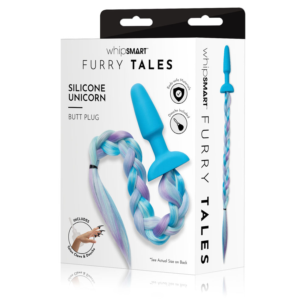 WhipSmart Furry Tales Silicone Unicorn Butt Plug-(ws3506)