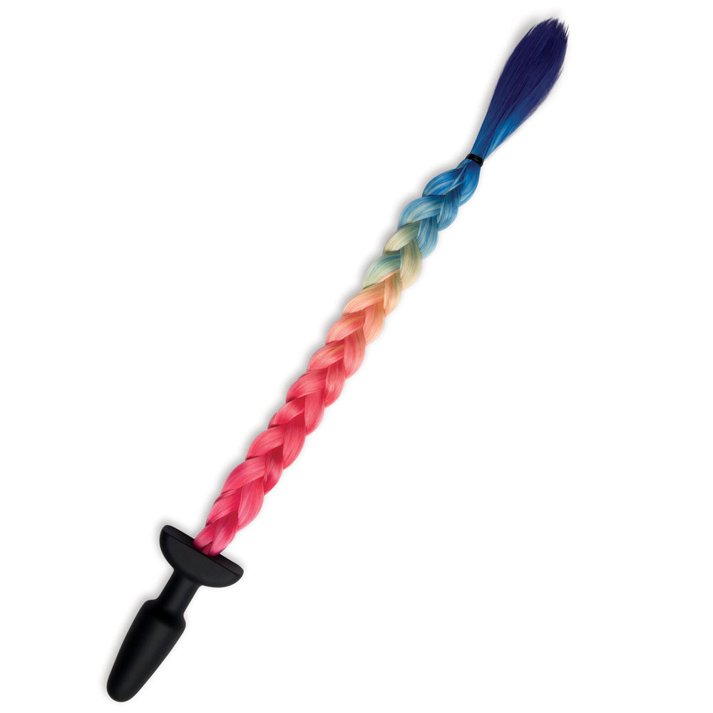 WhipSmart Furry Tales Silicone Rainbow Tail-(ws3507)
