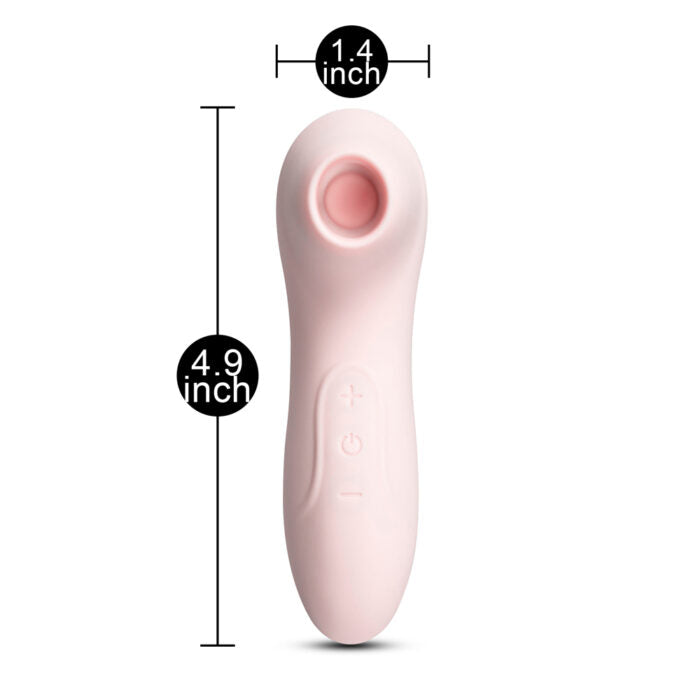 7 Speeds Flesh Color Mini Silicone Rechargeable Clitoral Stimulator ( Suction )