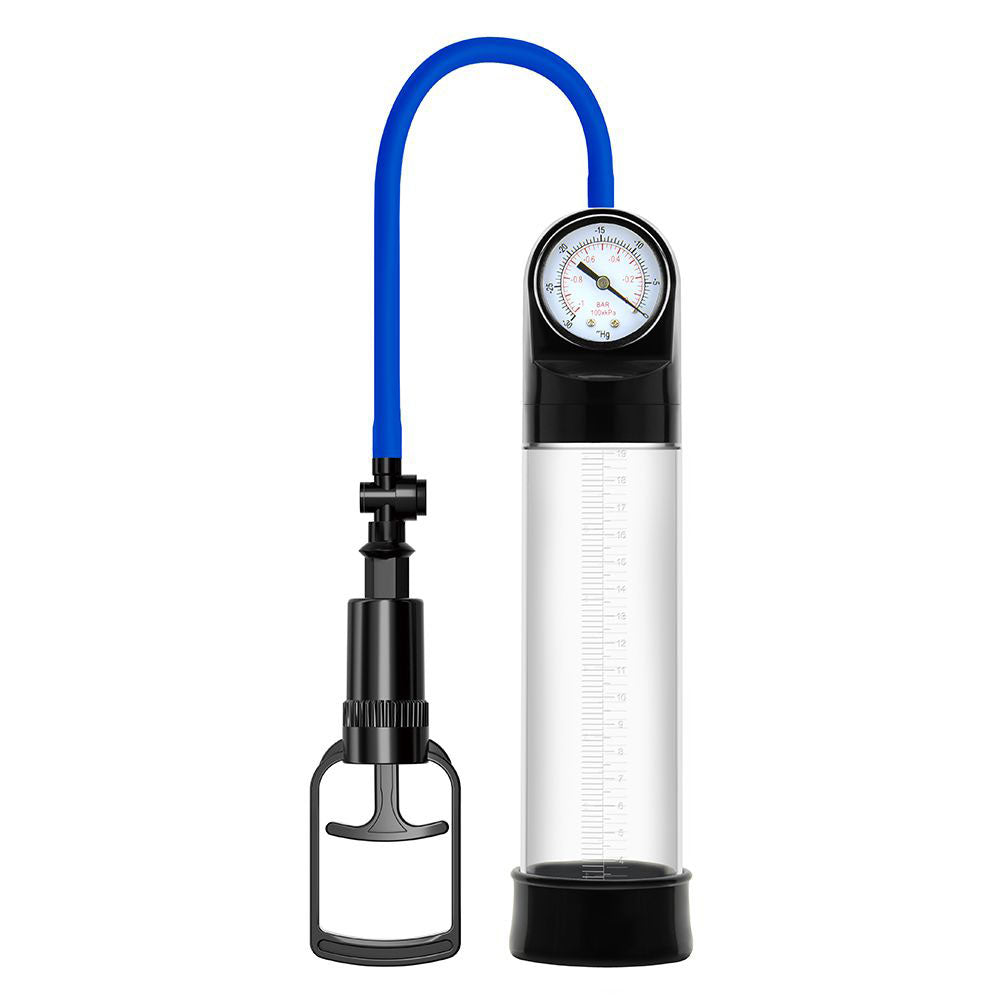 LuvPump ClassiXtra Advanced Power Pump - Clear Penis Pump with Pressure Gauge-Z108