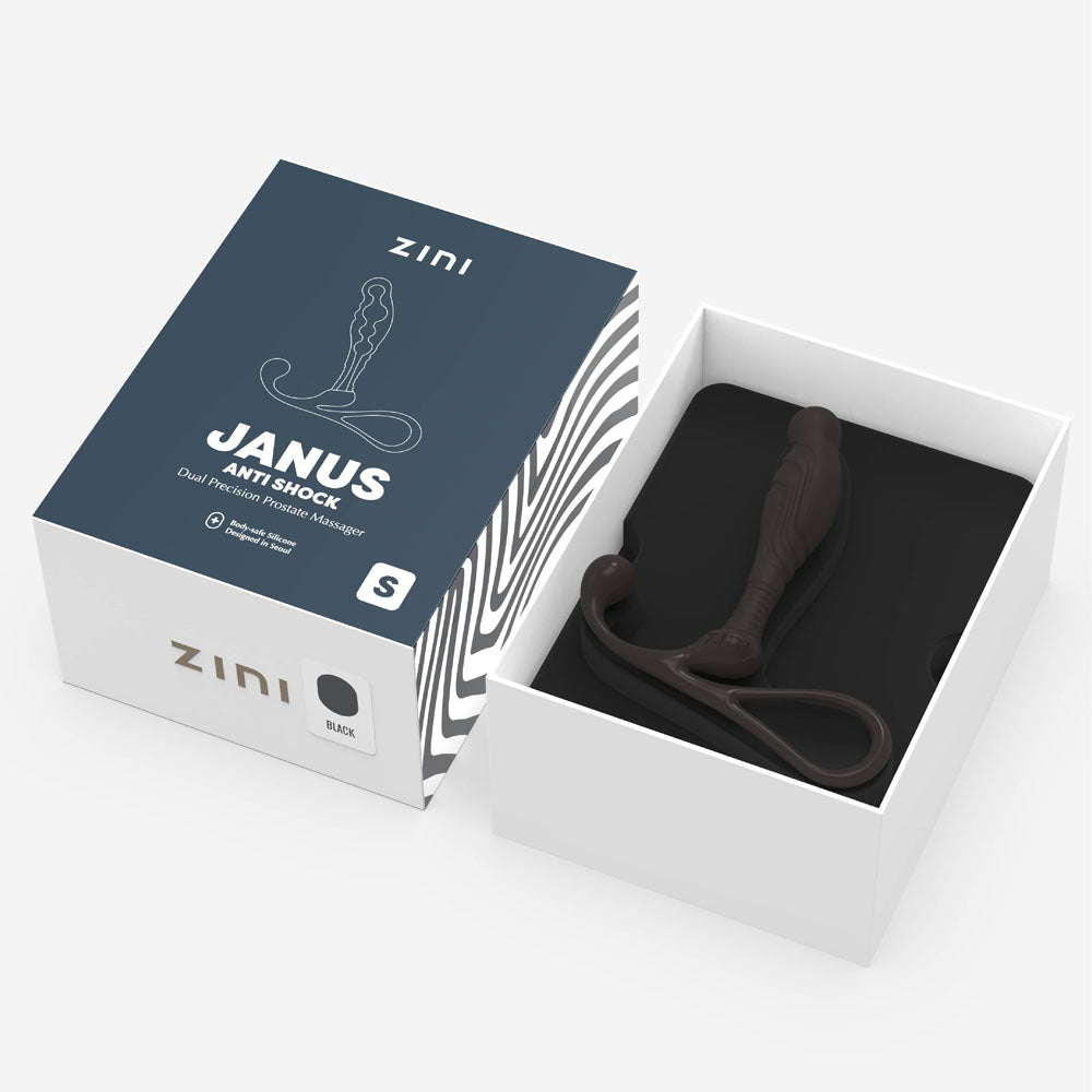 Zini Janus Anti Shock - Small - Black Small Prostate Massager-ZA501