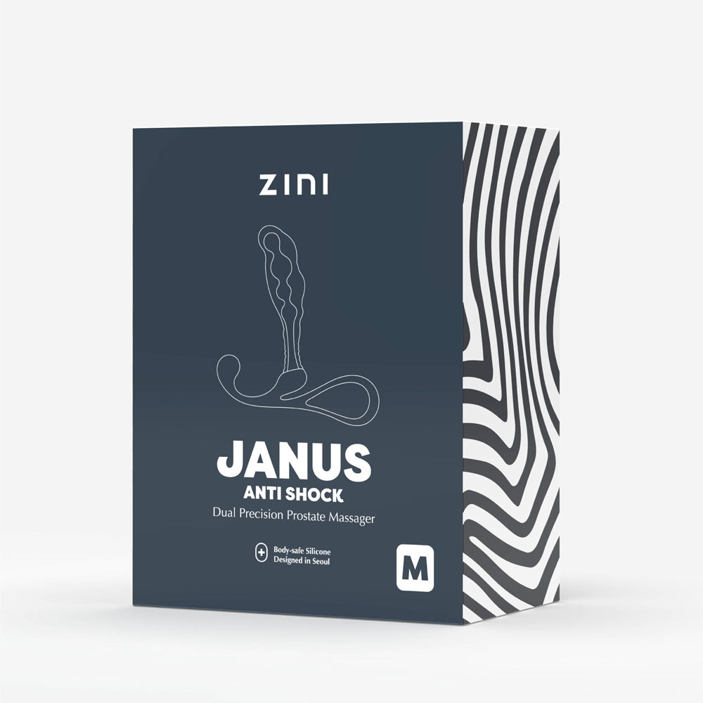 Zini Janus Anti Shock - Medium - Black Medium Prostate Massager-ZA502