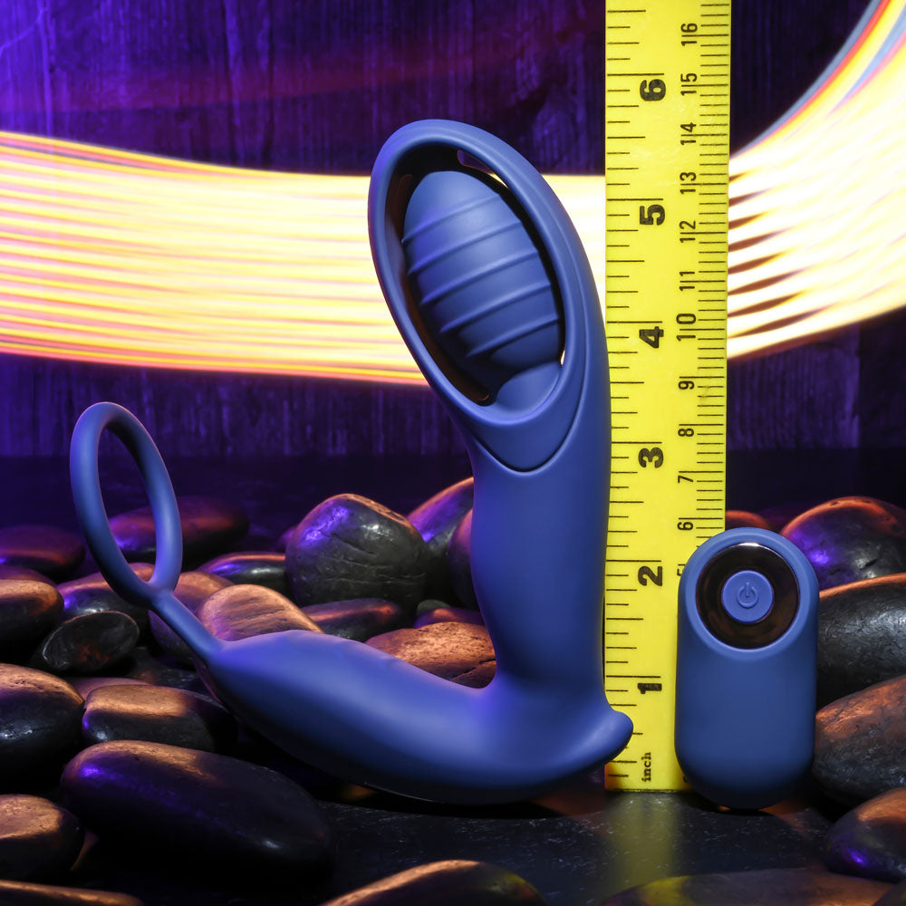 Zero Tolerance EXTRA MILE - Blue USB Rechargeable Vibrating Prostate Massager-ZE-RS-1713-2