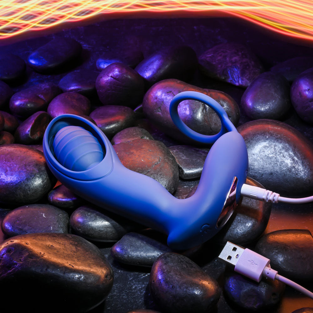 Zero Tolerance EXTRA MILE - Blue USB Rechargeable Vibrating Prostate Massager-ZE-RS-1713-2