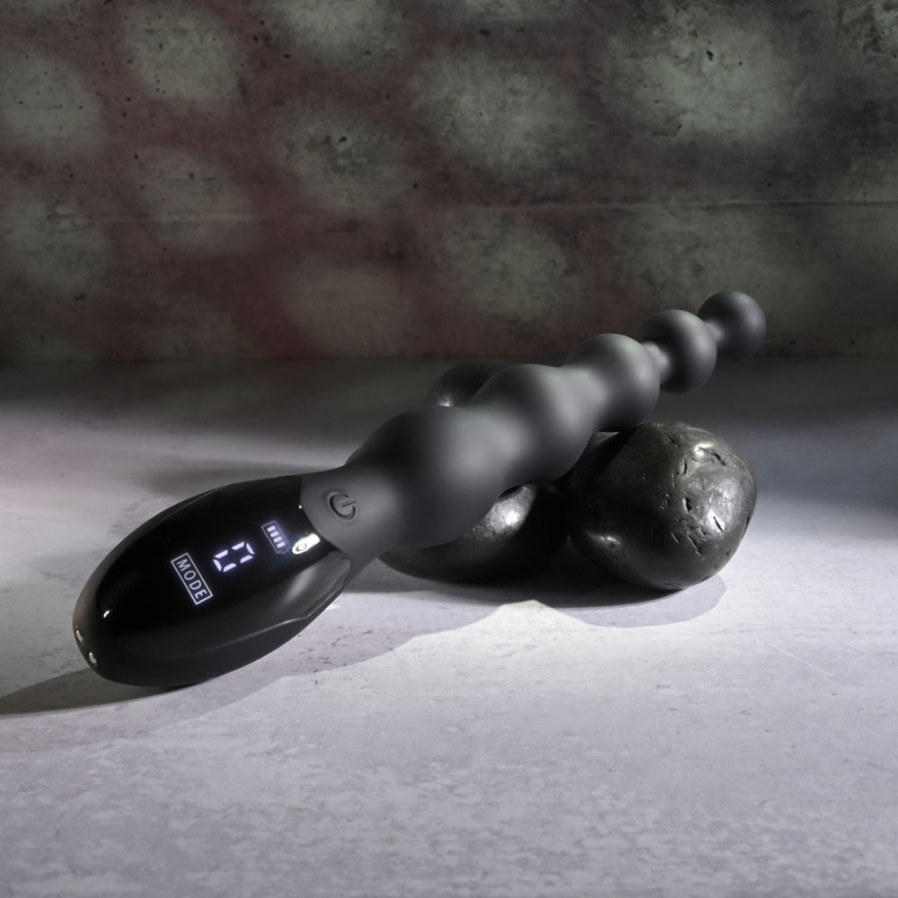 Zero Tolerance BACKDOOR BATON - Black 24 cm USB Rechargeable Vibrating Anal Beads-ZE-RS-5155-2