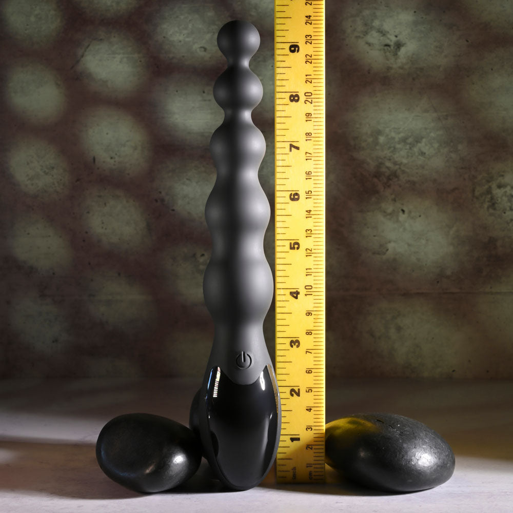 Zero Tolerance BACKDOOR BATON - Black 24 cm USB Rechargeable Vibrating Anal Beads-ZE-RS-5155-2