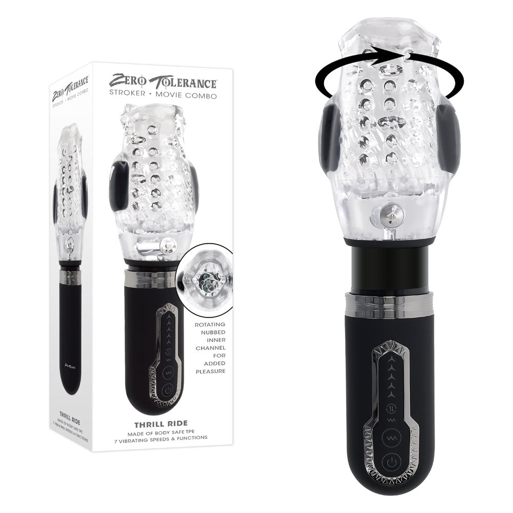 Zero Tolerance THRILL RIDE - Clear USB Rechargeable Thrusting