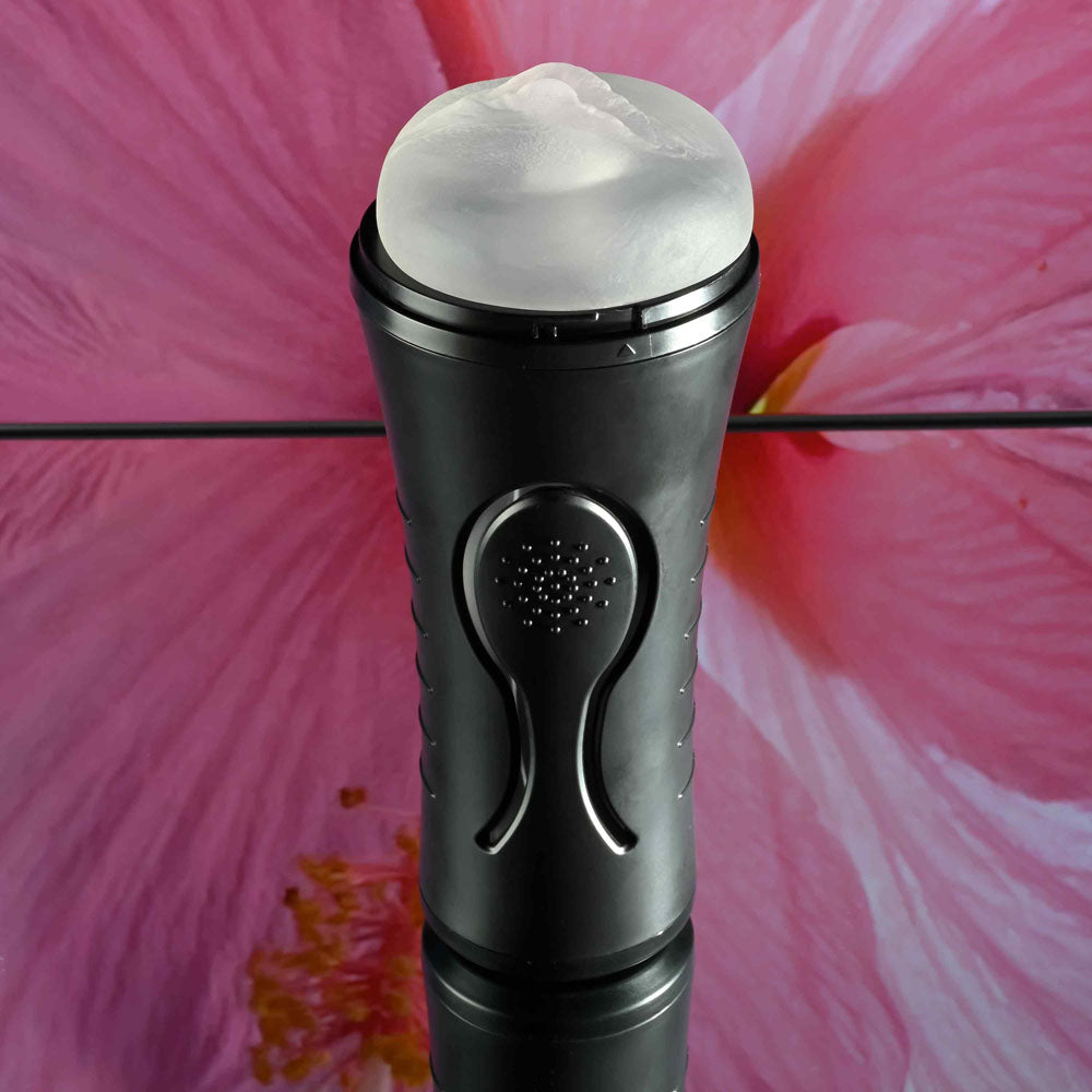 Zero Tolerance HOLD TIGHT - Clear USB Rechargeable Vibrating Vagina Stroker-ZE-RS-5179-2