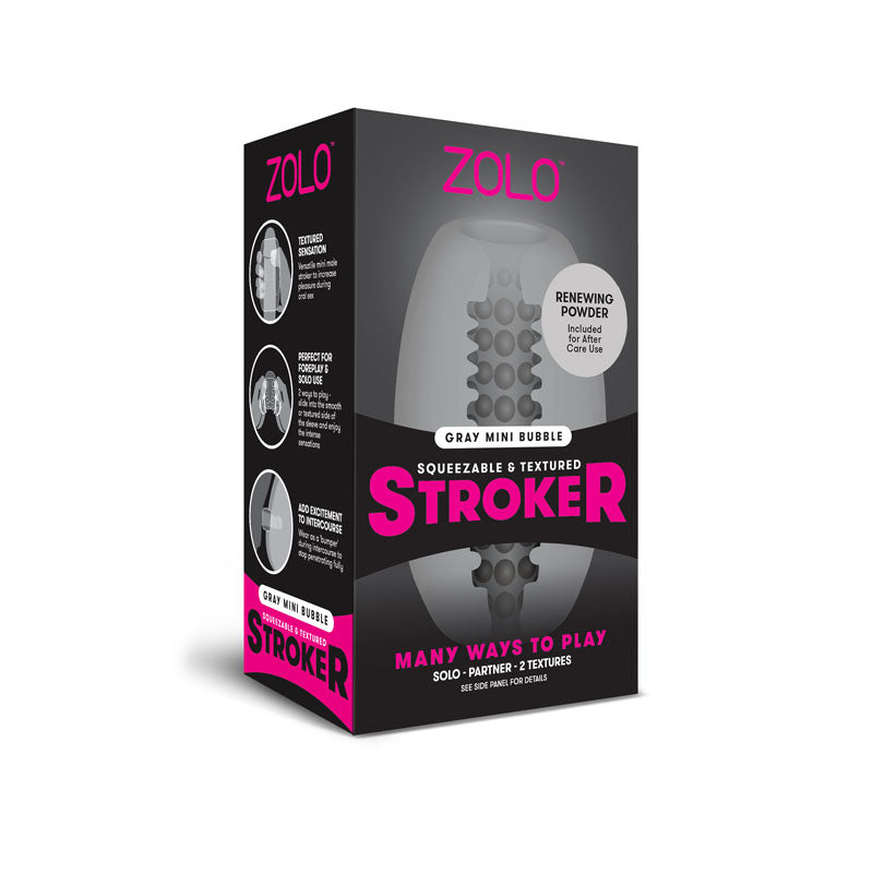 Zolo Grey Mini Bubble Stroker - Grey Mini Stroker-ZO-6027