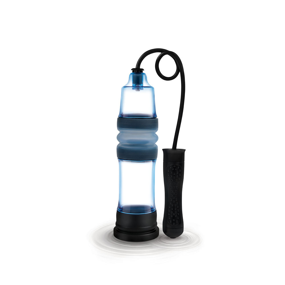 Zolo Aquapump Compact Auto - Blue Auto Water Penis Pump-ZO-6068