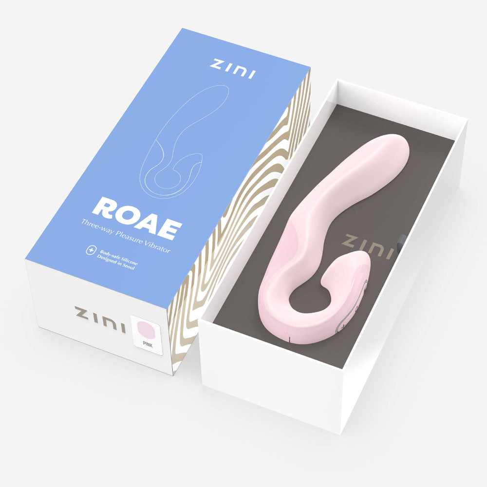 Zini Roae - Pink - Pink 19.5 cm USB Rechargeable Vibrator-ZV010