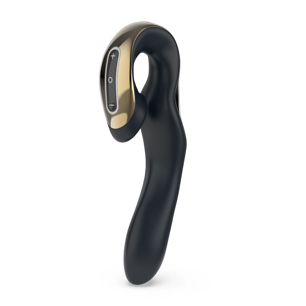 Zini Roae Special Edition - Black/Gold - Black/Gold 19.5 cm USB Rechargeable Vibrator-ZV011