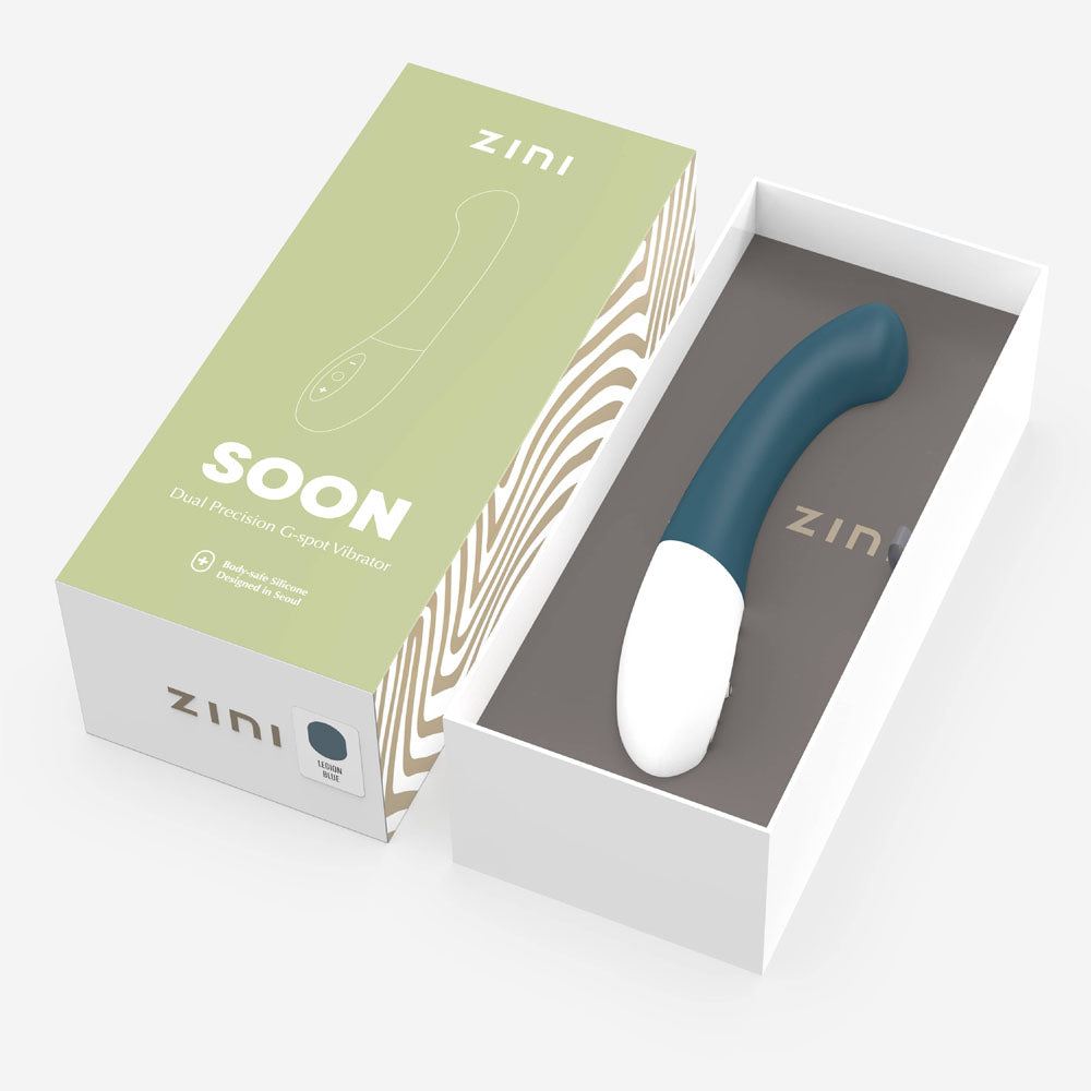 Zini Soon - Legion Blue 20 cm USB Rechargeable Vibrator-ZV202