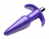 Frisky Smooth Vibrating Butt Plug - Purple 12.2 cm