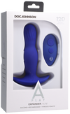 EXPANDER - Rechargeable Silicone Anal Plug With Remote - Royal Blue