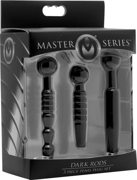 Dark Rods 3 Piece Silicone Penis Plug Set