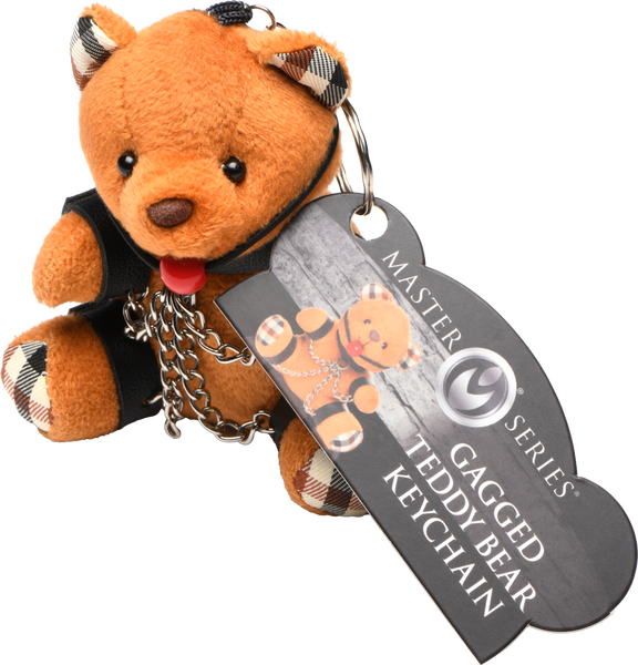 Gagged Teddy Bear Keychain