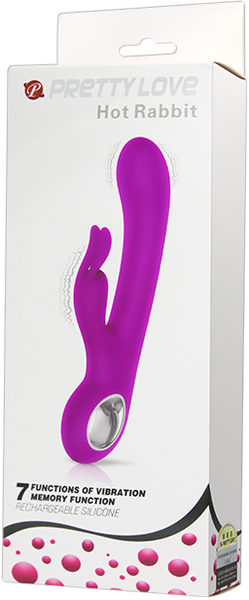 Rechargeable Hot Rabbit (Purple)-BI-014480