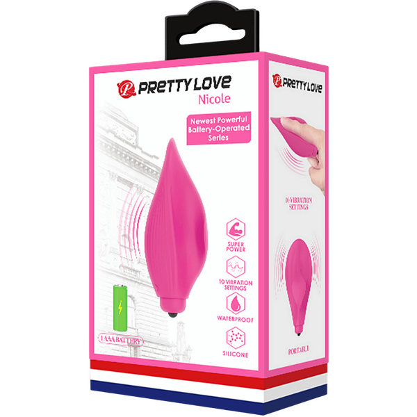 Silicone Finger Vibe - Nicole (Pink)-BI-014736