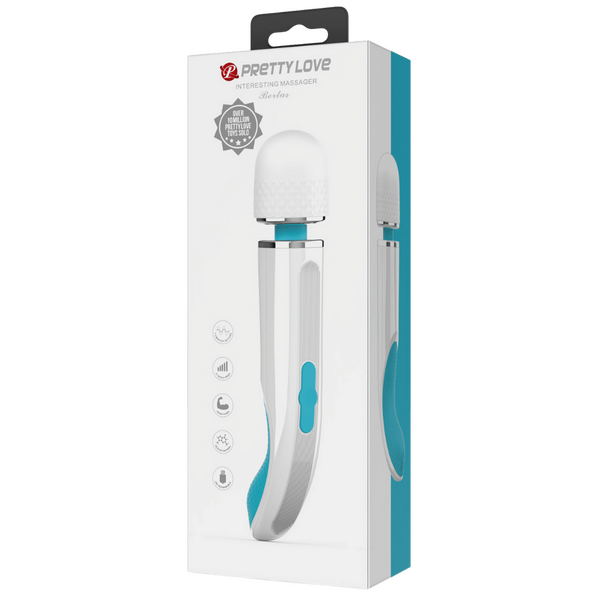 Charming Massager 11.4" (Blue/White)-BI-014808-3