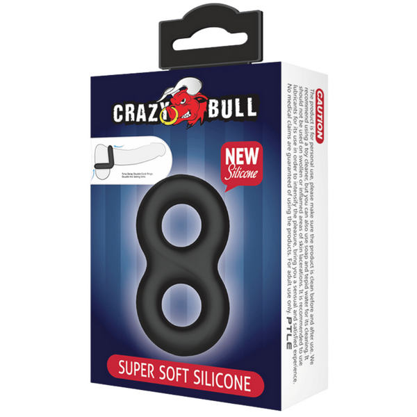Super Soft Silicone Cockring - Figure 8-BI-210185