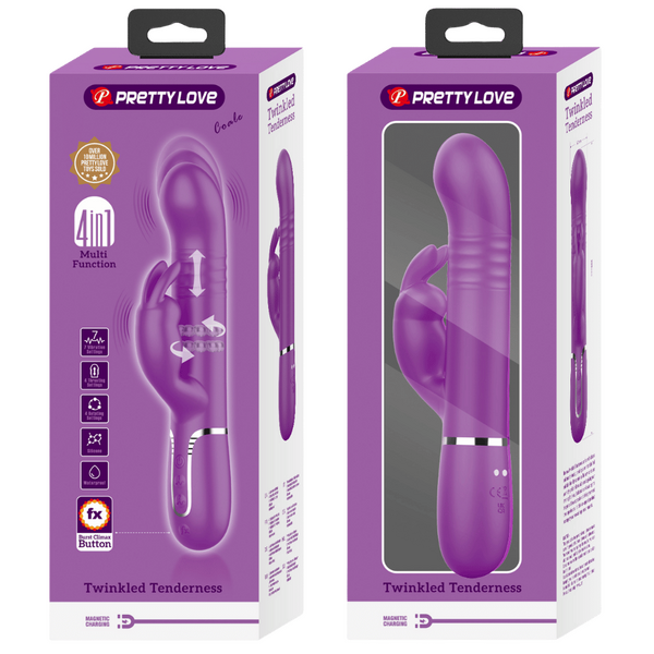 Coale - 4in1 Multi-function Vibrator (Purple)