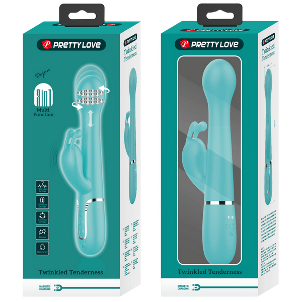 Dejon - 3in1 Multi-function Vibrator (Seafoam)