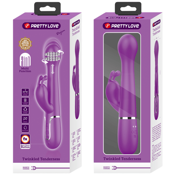 Dejon - 3in1 Multi-function Vibrator (Purple)