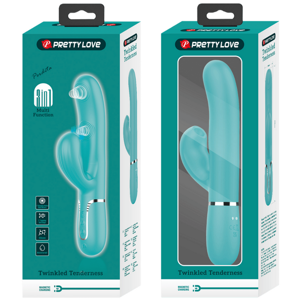 Perdita - 3in1 Multi-function Vibrator (Seafoam)