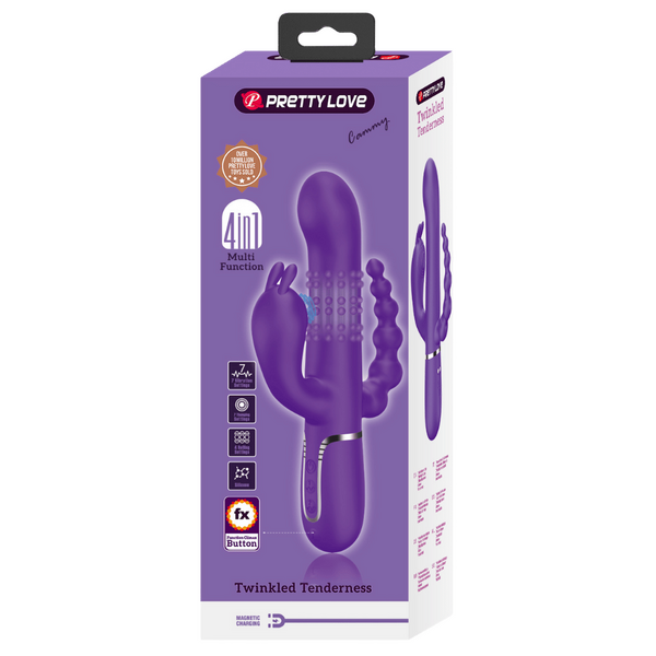 Cammy - 4in1 Multi-function Vibrator (Dark Purple)-BW-500036-2