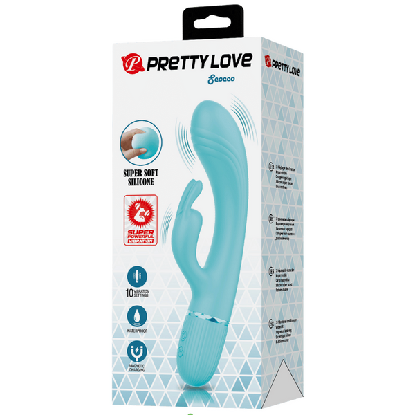 Super Soft Silicone Dual Motor Scocco (Blue)-BW-500060-1