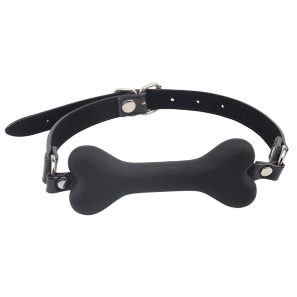 Doggie Bone Bit Gag (Black)