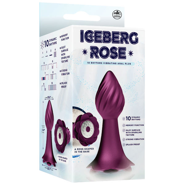 10 Rhythms Vibrating Anal Plug (Pink)