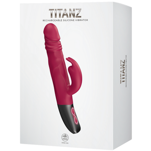 Rotating Rabbit Rechargeable Silicone Vibrator (Pink)