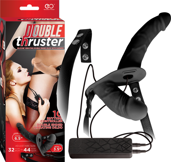 Double Thruster Strap-on (Black)