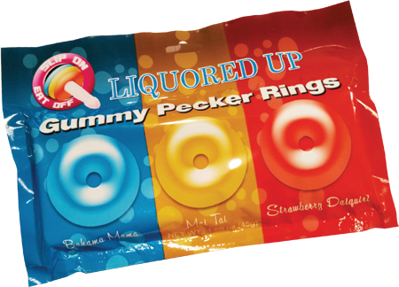 Liquored Up Pecker Gummy Rings (3 Pack)