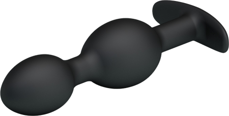 Silicone Anal Balls 4.92" (Black)-BI-040035