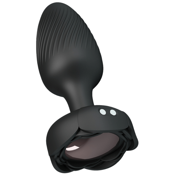 Varian - Light-Up Rechargeable Butt Plug (Black)-BI-040182