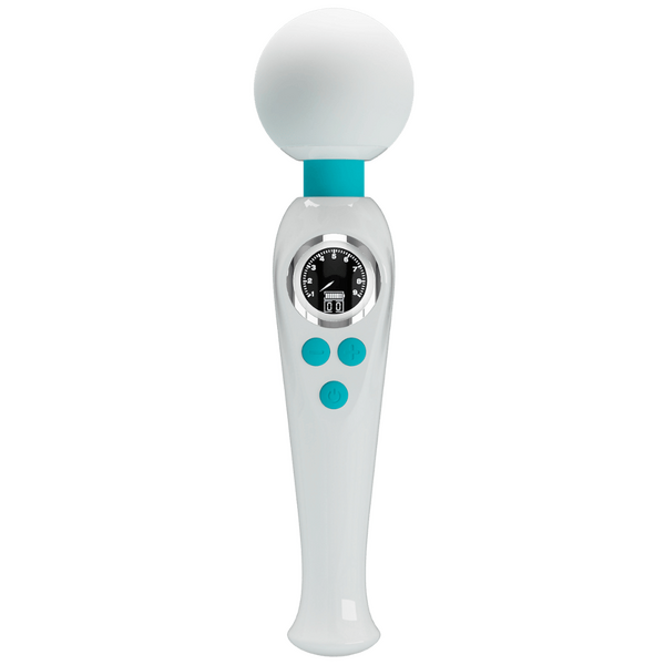 Rechargeable Wand - Skyler (White/Blue)-BW-055016LED-3