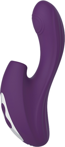 Zirconia Sucking & Knocking Vibrator (Purple)