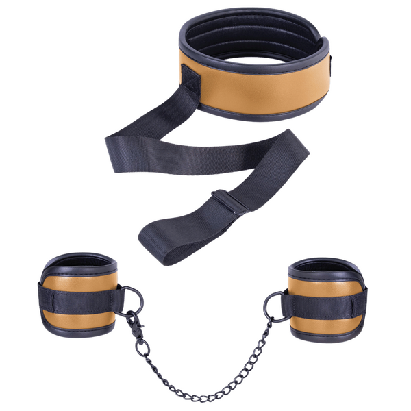 Collar With Handcuffs (Brown)-FNS012A000-023