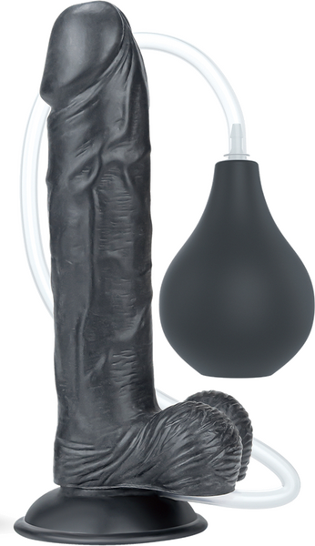 9&#039;&#039; Squirt Extreme Dildo (Black)